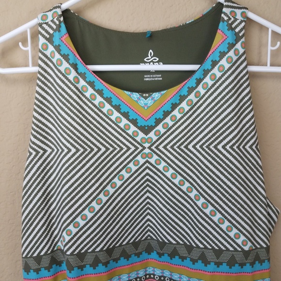 Prana Athletic Ariel Green Taos Dress sz XL - Picture 6 of 8